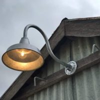 Shown in WS975-Galvanised in Full Weather - A truly outdoor designed light!